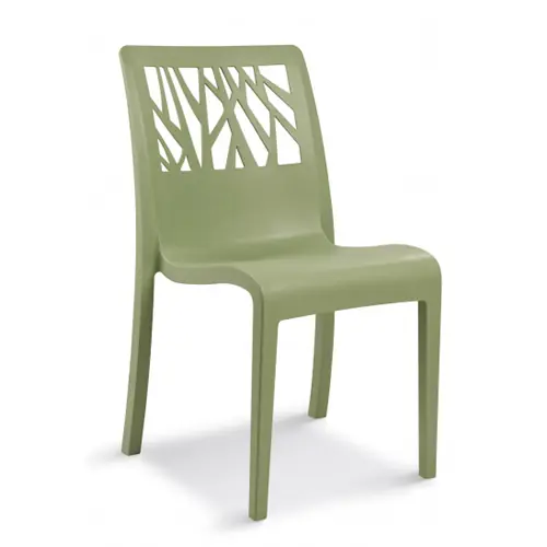 Angebot Terrassenstuhl VEGETAL • grün stapelbar Sitzhöhe 475 mm