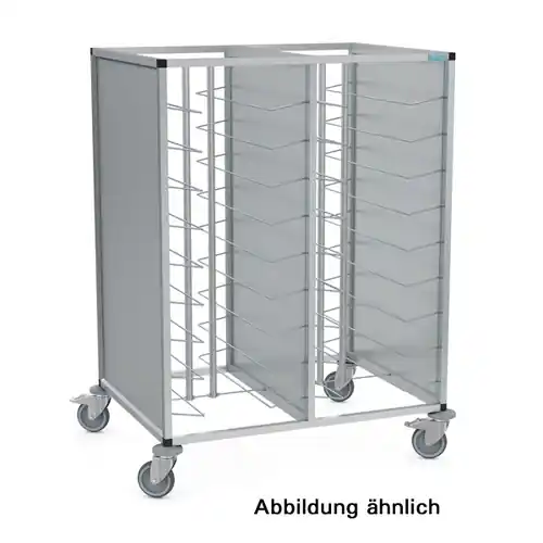 Tablett-Abräumwagen TAWALU 2/36 DT 150-B mit Schiebegriff lichtgrau Sale