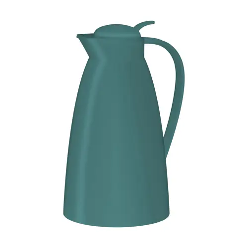 Isolierkanne ECO 1 ltr bohogrün matt Vakuum-Hartglas Drehverschluss Einhandbedienung Günstig