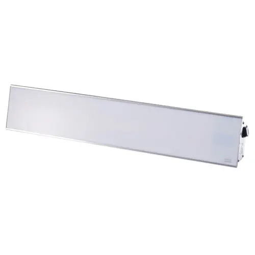 Heißes Angebot Infrarotheizstrahler RELAX GLASS IRA IP65 1,5 kW weiß silber L 900 mm zur Wand- Deckenmontage