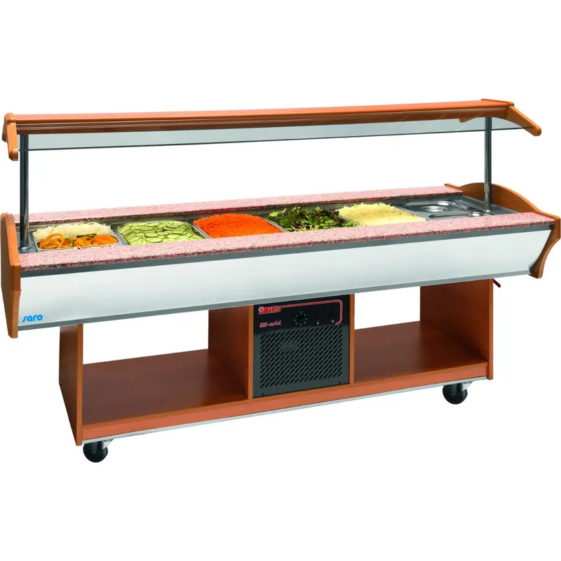 Angebot SARO Salatbar Modell MARYAM 4 Walnuss