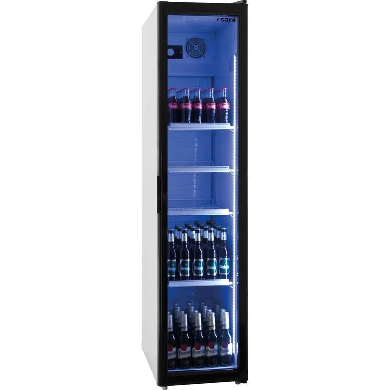 Markenprodukt SARO Kühlschrank mit Glastür - schmal, Modell SK 301