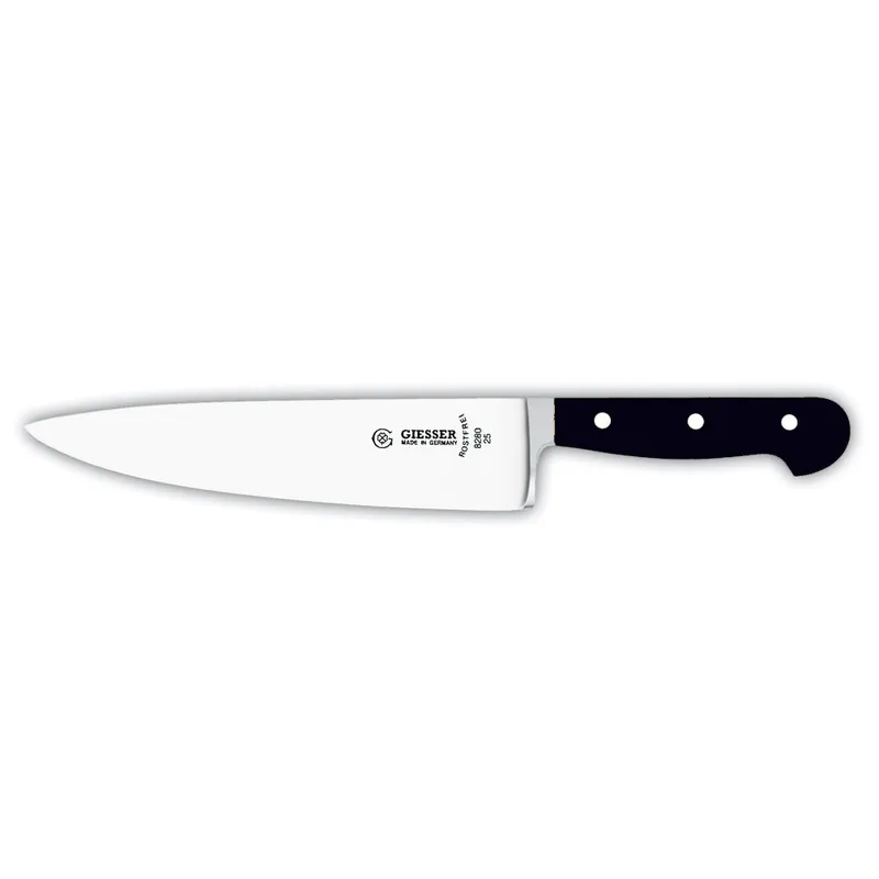 Beliebt Geschm. Kochmesser breit 20 cm - POM-Griff Schwarz