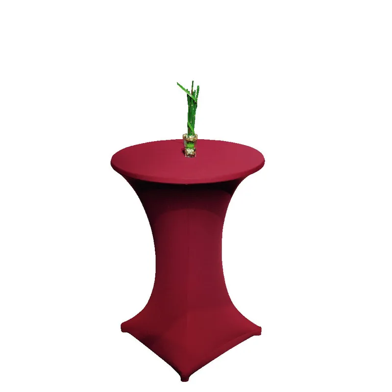 STRETCH Stehtisch-Überzug Ø 70 - 85 cm (1 - teilig) - Bordeaux Sale