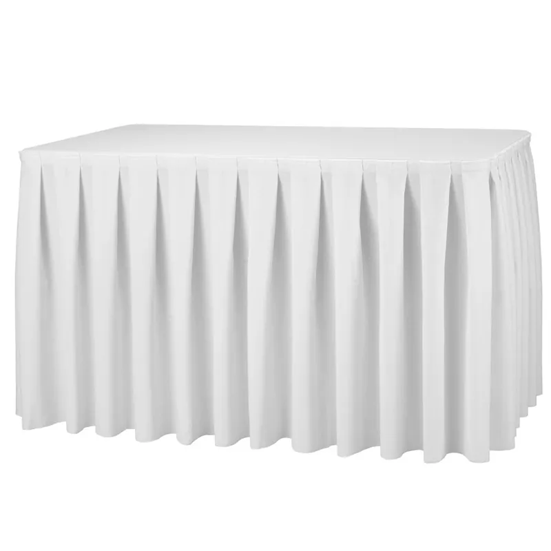 Angebot Skirting Standgröße 410 x 73 cm - "Boxpleat" weiß