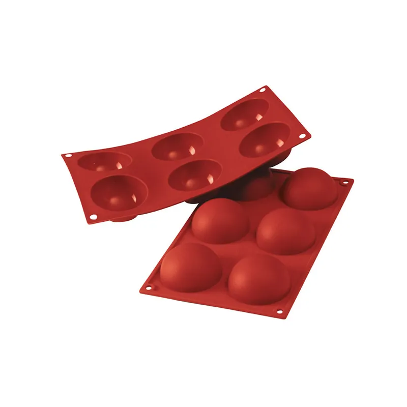 Silikonbackform für 6 Halbkugeln - Ø 7 x 3,5 cm Top-Angebot