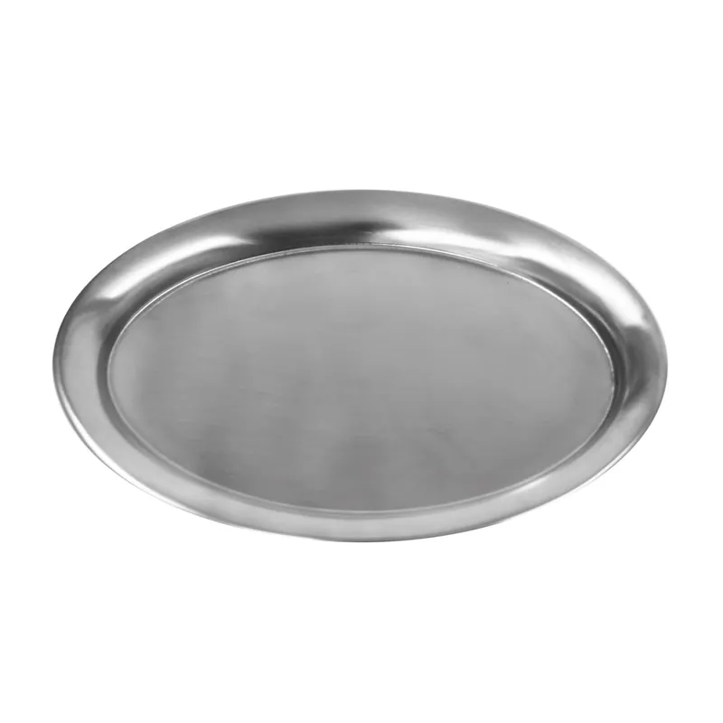 Serviertablett oval - Edelstahl - 18 x 23 cm Letzte Chance