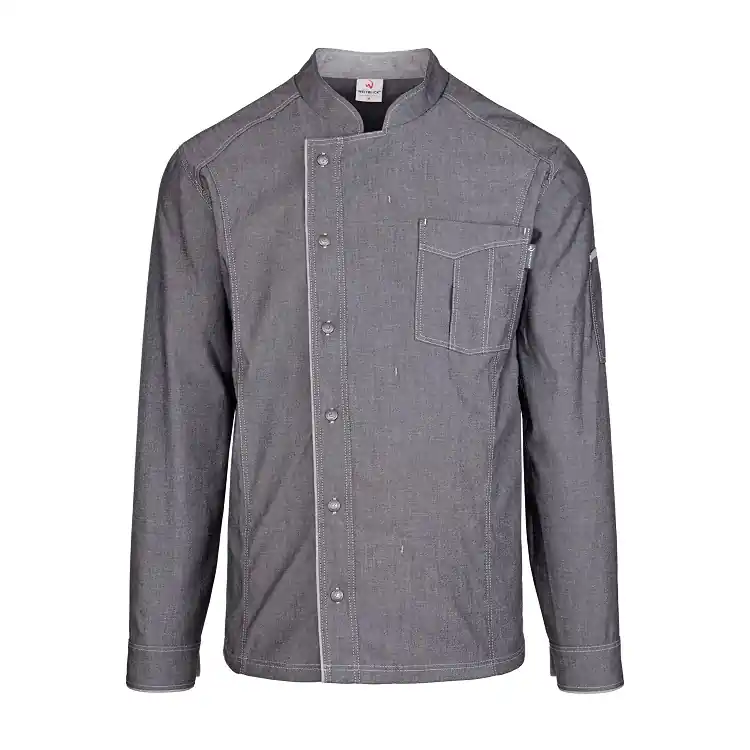 Neu Im Sortiment Herren-Kochjacke (Langarm) - Grau