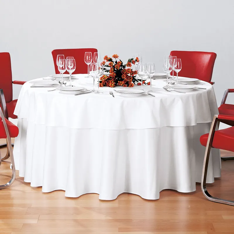Neu RIALTO - RD Tischdecke Ø 160 cm - Weiß